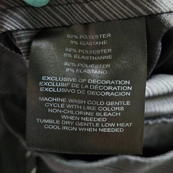 Hang Ten Men's Men's Hybrid Short 11" - 34 Dark Grey Striped - Picture 4 of 4